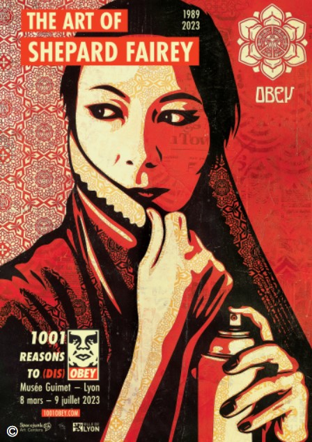Shepard FAIREY (Obey) - Paix Et Justice Mural- Sérigraphie - Street